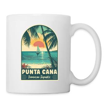 Entdecken Sie Punta Cana, Dominikanische Republik - Tasse - Weiß - Rechts