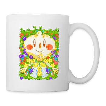 Parterre de fleurs - Mug blanc - blanc - Droite