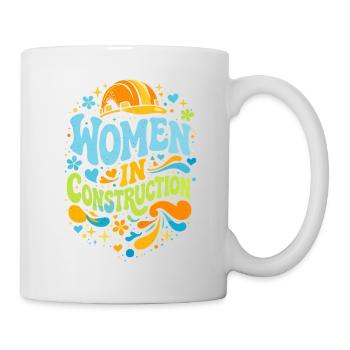 Women in Construction Craftswomen Retro Power - Mug - white - Right
