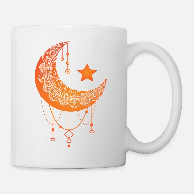 Moon Crescent Moon Crescent Moon Crescent Moon Star - Mug - white