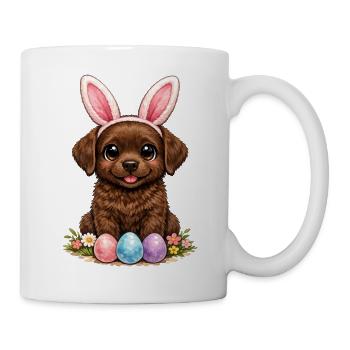 Brown Labrador Retriever Chocolate Labbi Easter - Mug - white - Right