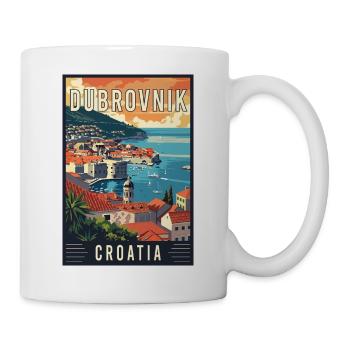 Explore Mediterranean Dubrovnik in Croatia - Mug - white - Right