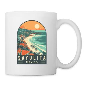 Erkunde das tropische Paradies Sayulita, Mexiko - Tasse - Weiß - Rechts