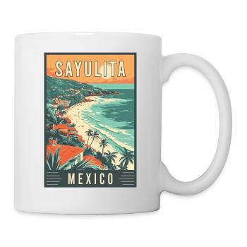 Entdecken Sie das tropische Paradies von Sayulita, Mexiko - Tasse - Weiß - Rechts
