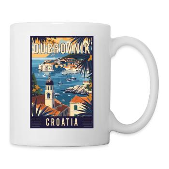 Erleben Sie das Mittelmeer-Dubrovnik in Kroatien - Tasse - Weiß - Rechts
