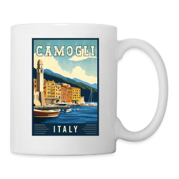 Découvrez les charmants camogli en Italie - Mug blanc - blanc - Droite