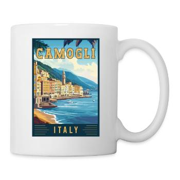 Découvrez Charming Camogli en Italie - Mug blanc - blanc - Droite