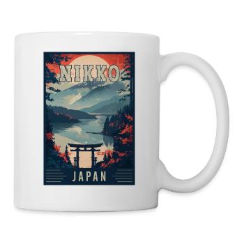 Erleben Sie die Ruhe von Nikko in Japan - Tasse - Weiß - Rechts