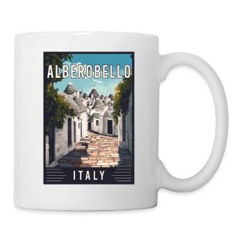Entdecken Sie den mediterranen Alberobello in Italien - Tasse - Weiß - Rechts