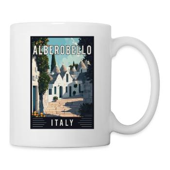 Erkunden Sie den Mittelmeer-Alberobello in Italien - Tasse - Weiß - Rechts