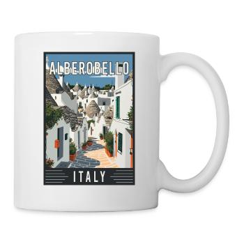 Erleben Sie Alberobellos Trulli-Magie in Italien - Tasse - Weiß - Rechts