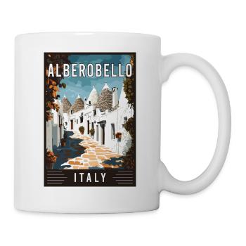 Découvrez l’Alberobello méditerranéen en Italie - Mug blanc - blanc - Droite