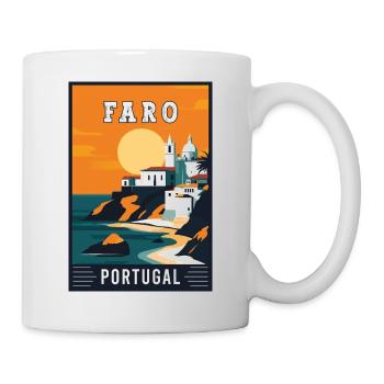 Explore Captivating Faro in Portugal - Mug - white - Right