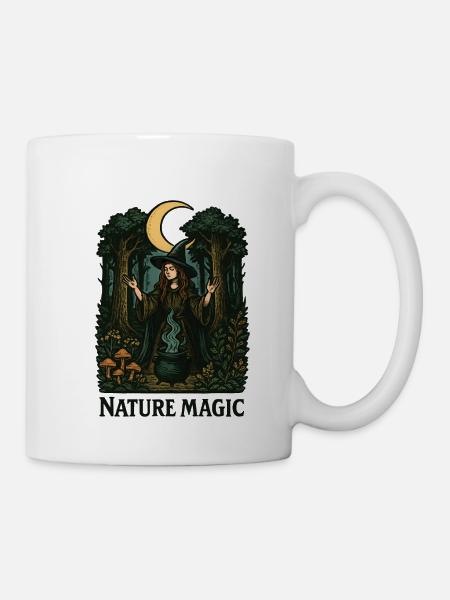 Waldhexe Mondzauber - Tasse - Weiß