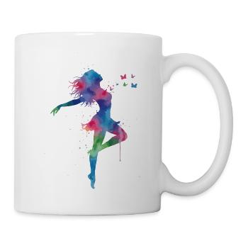 Wild und frei - Tasse - Weiß - Rechts