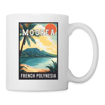 Découvrez les Moorea tropicales en Polynésie française - Mug blanc - blanc - Droite