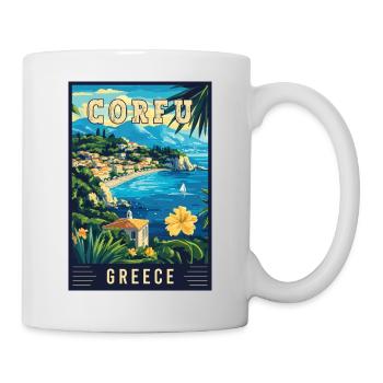 Explore Island Charm of Corfu in Greece - Mug - white - Right