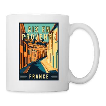 Discover Charming Aix-en-Provence in France - Mug - white - Right