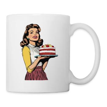 Baking Cake Baking Queen Baking Fairy Baker Pop Art - Mug - white - Right