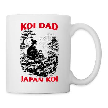 Koi Dad Japan Koi Gift for Dad - Mug - white - Right