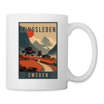 Explore Hiking Trails of Kungsleden in Sweden - Mug - white - Right
