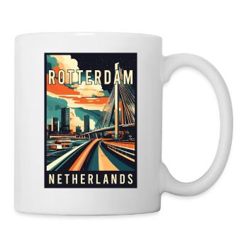 Explore Stunning Rotterdam in Netherlands - Mug - white - Right