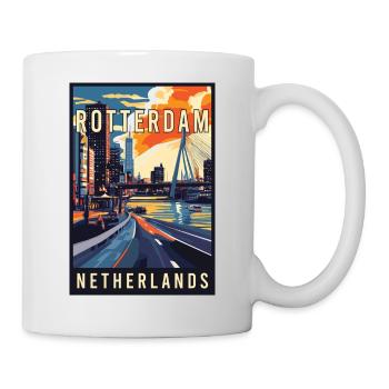 Discover Stunning Rotterdam in Netherlands - Mug - white - Right