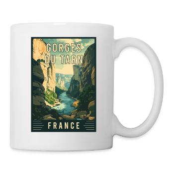 Experience Breathtaking Gorges du Tarn in France - Mug - white - Right