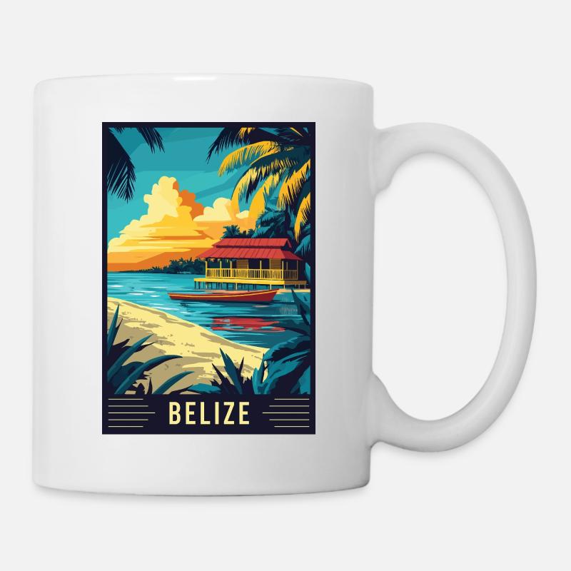 Explore Tropical Paradise of Belize - Mug - white