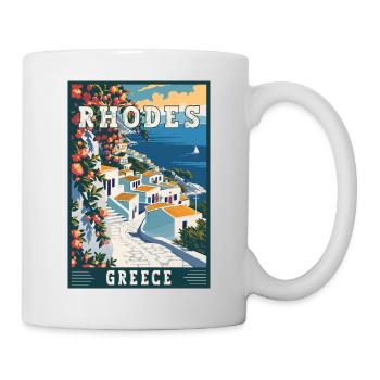 Explore Timeless Beauty of Rhodes in Greece - Mug - white - Right