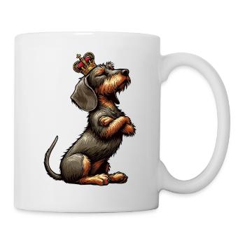 Rauhaardackel Dackel Dackelbesitzer Teckel Tekkel - Tasse - Weiß - Rechts