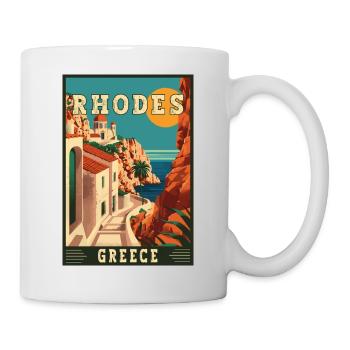 Experience Timeless Beauty of Rhodes in Greece - Mug - white - Right