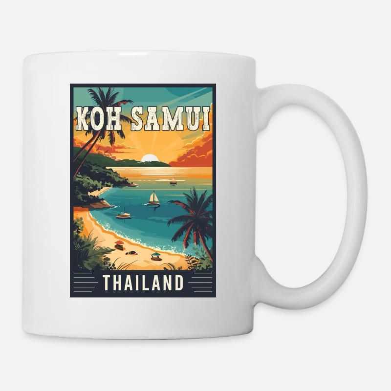 Discover Paradise in Koh Samui in Thailand - Mug - white