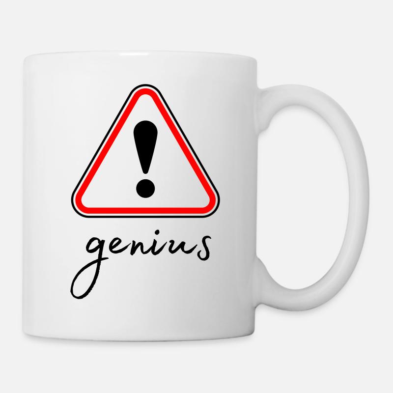 Minimalist Red Triangle - Mug - white