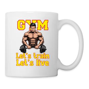 Lets_train - Tasse - Weiß - Rechts