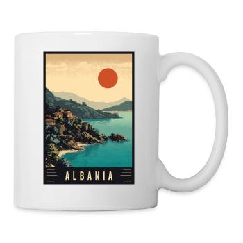 Experience Beach Mountains and History of Albania - Mug - white - Right