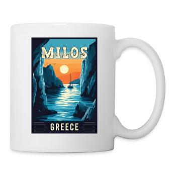 Explore Breathtaking Beauty of Milos in Greece - Mug - white - Right