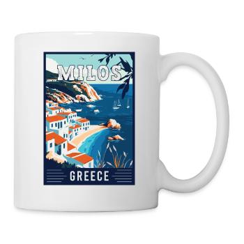 Experience Breathtaking Beauty of Milos in Greece - Mug - white - Right