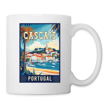 Découvrez la beauté côtière de Cascais au Portugal - Mug blanc - blanc - Droite