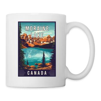 Découvrez le lac Moraine, Canada, parc national de Banff - Mug blanc - blanc - Droite