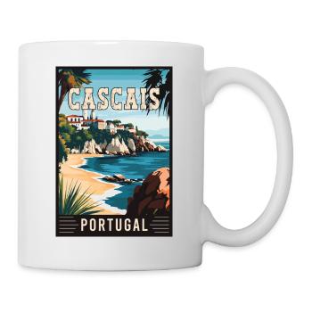 Découvrez la beauté côtière de Cascais au Portugal - Mug blanc - blanc - Droite