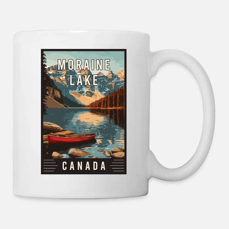 Discover Moraine Lake Canada Banff National Park - Mug - white