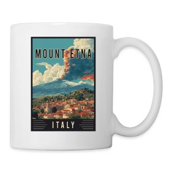 Experience Volcano Adventure and Mount Etna Italy - Mug - white - Right