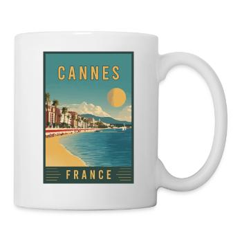 Experience French Riviera and Cannes in France - Mug - white - Right