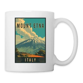 Explore Volcano Adventure and Mount Etna in Italy - Mug - white - Right