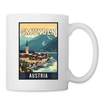 Gmunden Lakeside Beauty in Austria - Mug - white - Right