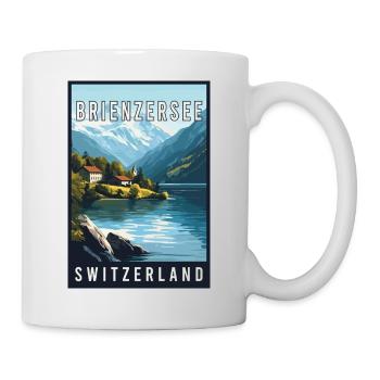 Explore Alpine Lake of Brienzersee in Switzerland - Mug - white - Right