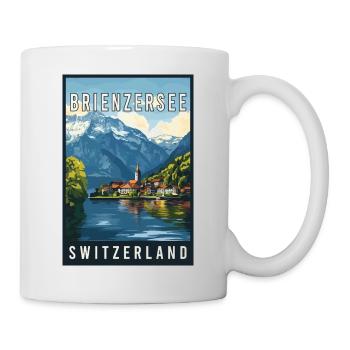 Discover Alpine Lake of Brienzersee in Switzerland - Mug - white - Right
