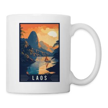Erleben Sie die zeitlose Schönheit von Laos - Tasse - Weiß - Rechts