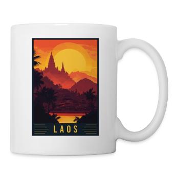 Entdecken Sie die zeitlose Schönheit von Laos - Tasse - Weiß - Rechts